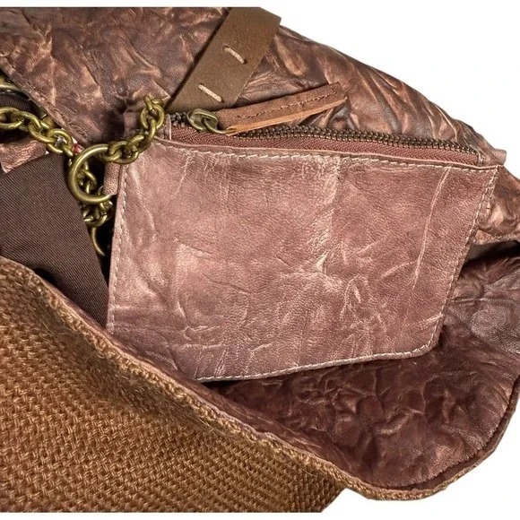 FREE PEOPLE We The Free Talia Bag Embroidered Crossbody Leather Purse NWT - Picture 5 of 8